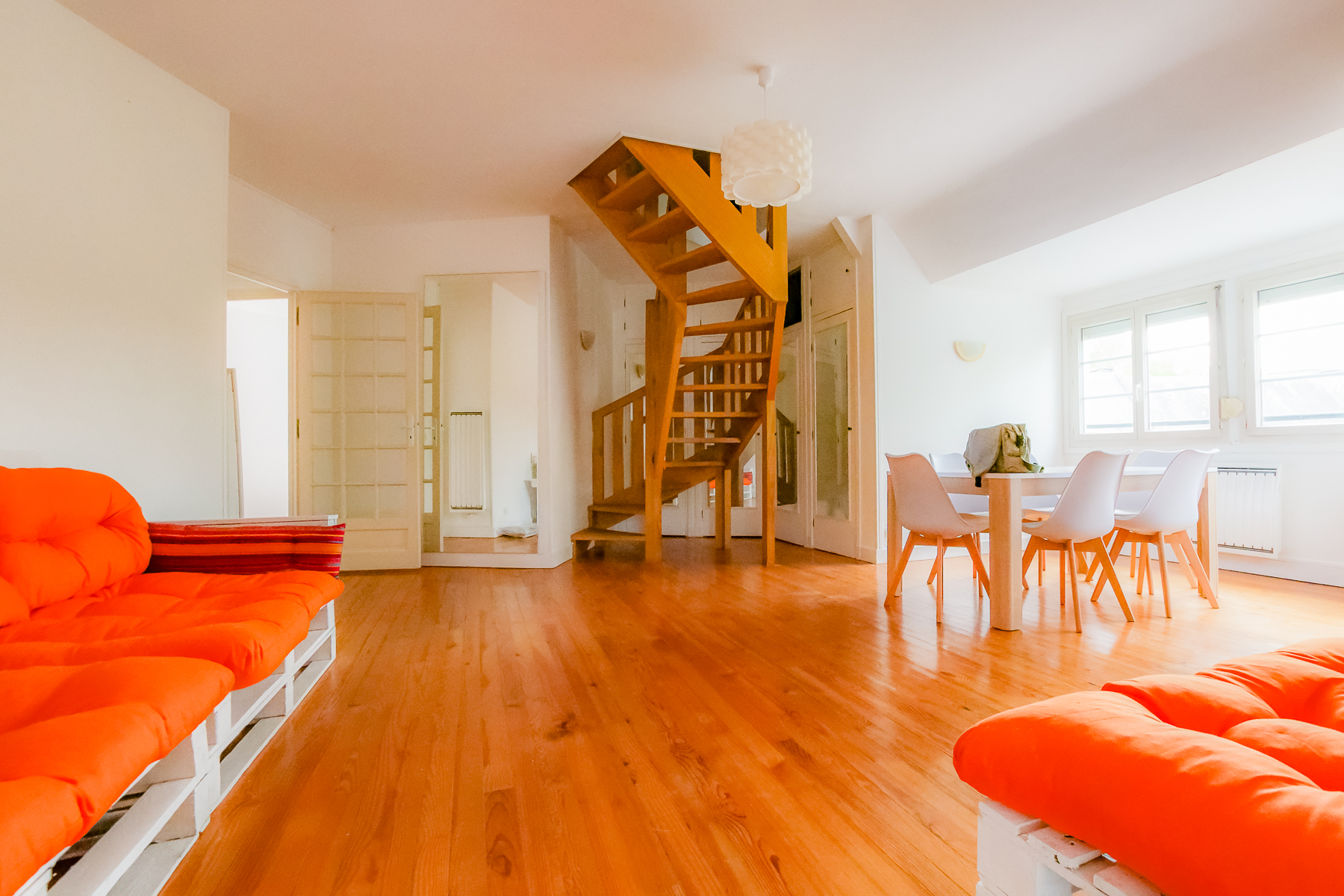 Vue intérieure du duplex Yakacoloc à Caen